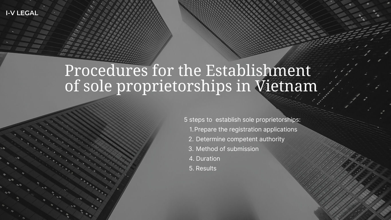 Procedures for the establishment of sole proprietorships in Vietnam I